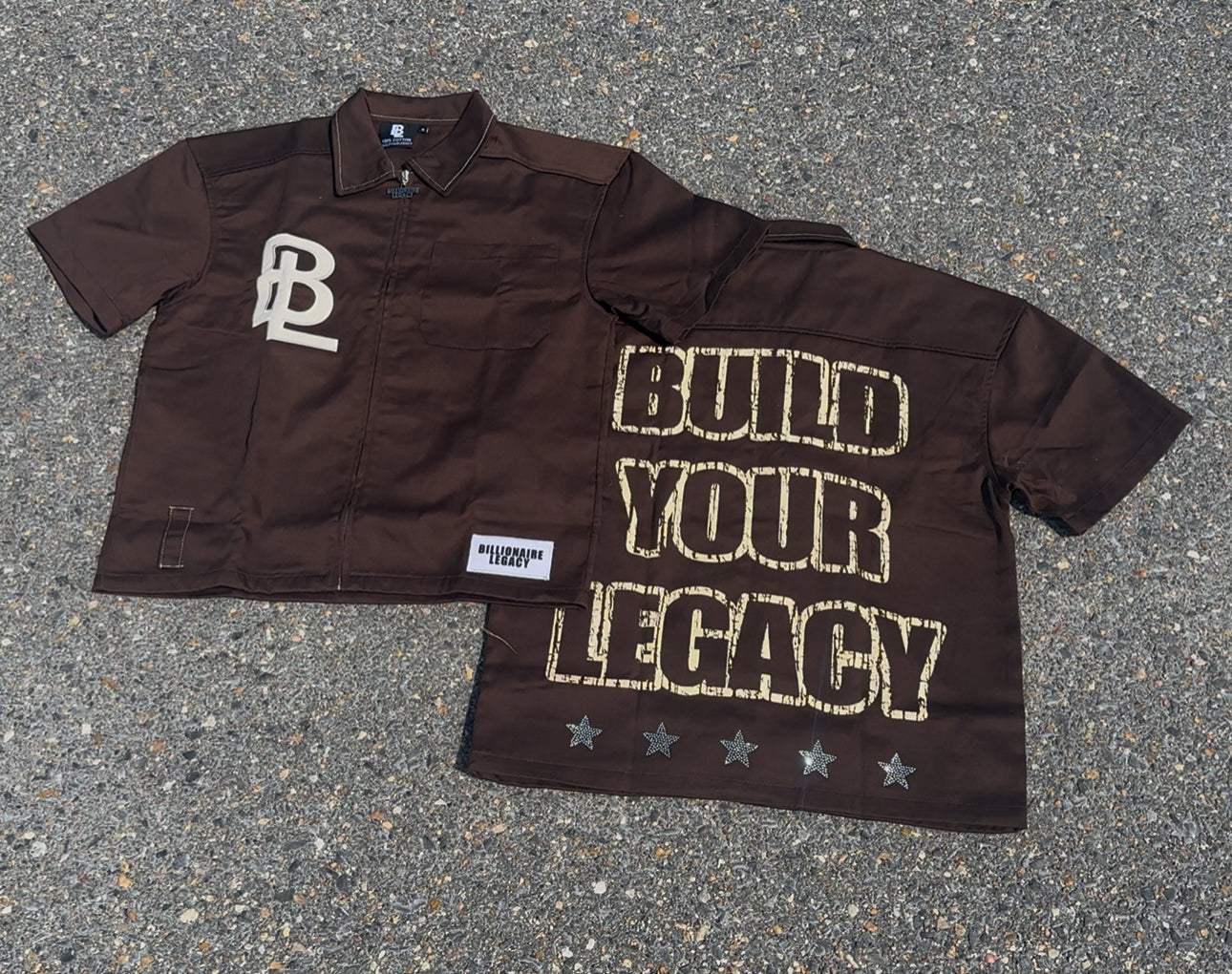 SS25 Brown & Crème Worker Tee