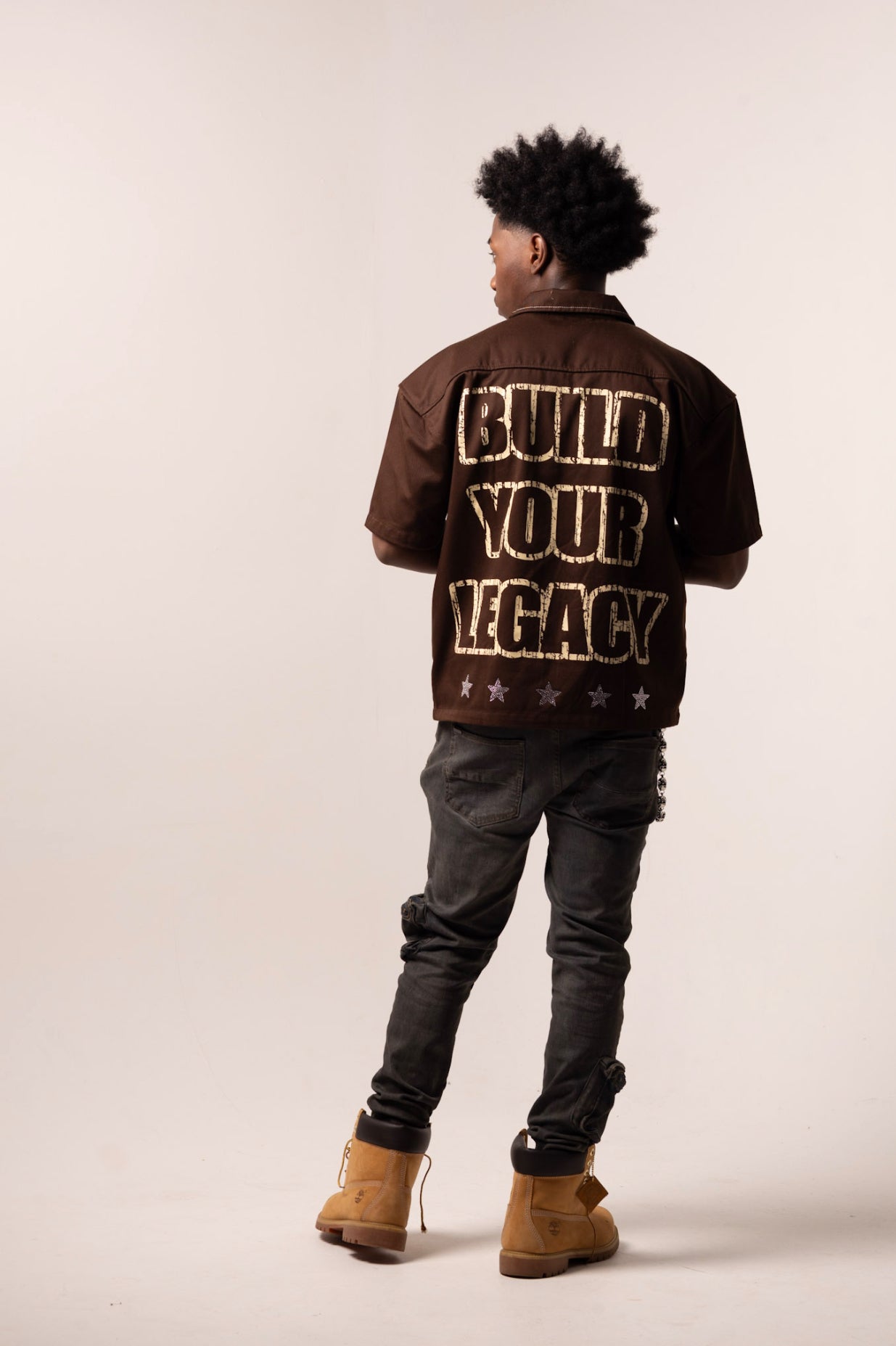 SS25 Brown & Crème Worker Tee