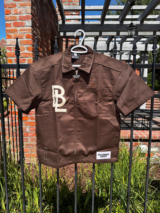 SS25 Brown & Crème Worker Tee