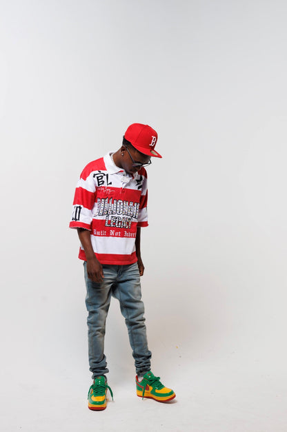 Red Rugby Polo