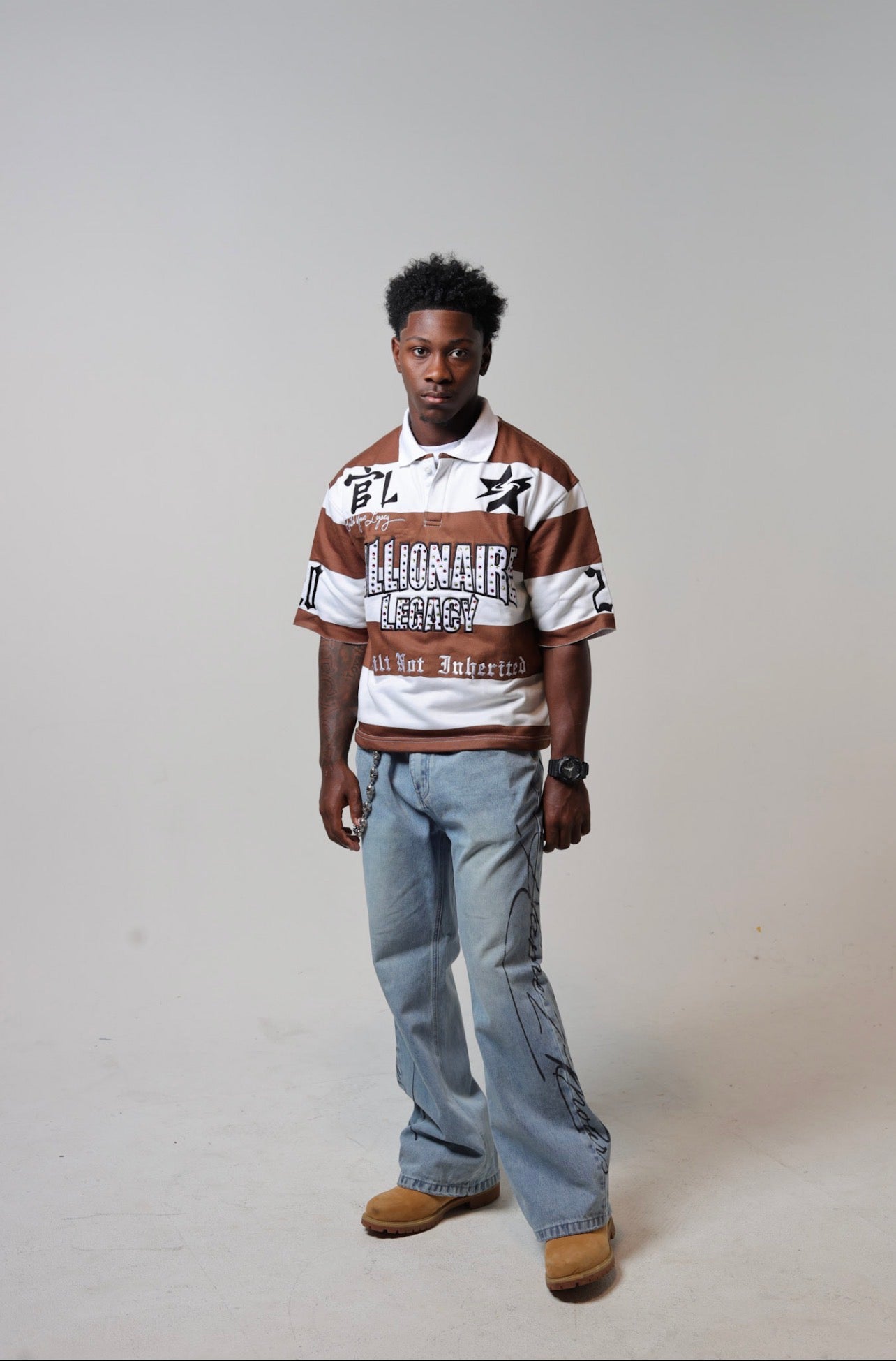 Brown Rugby Polo