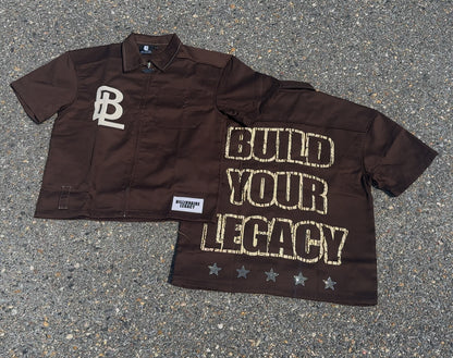 SS25 Brown & Crème Worker Tee