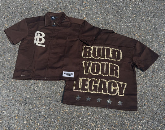 SS25 Brown & Crème Worker Tee